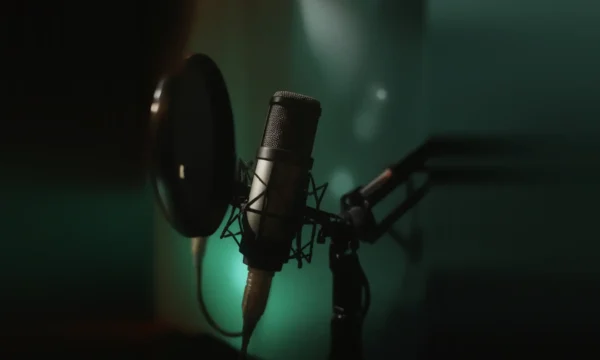 Studio Microphone Close-Up Studio Microphone Close-Up