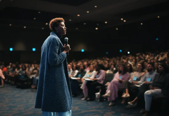 Speaker Addressing Audience